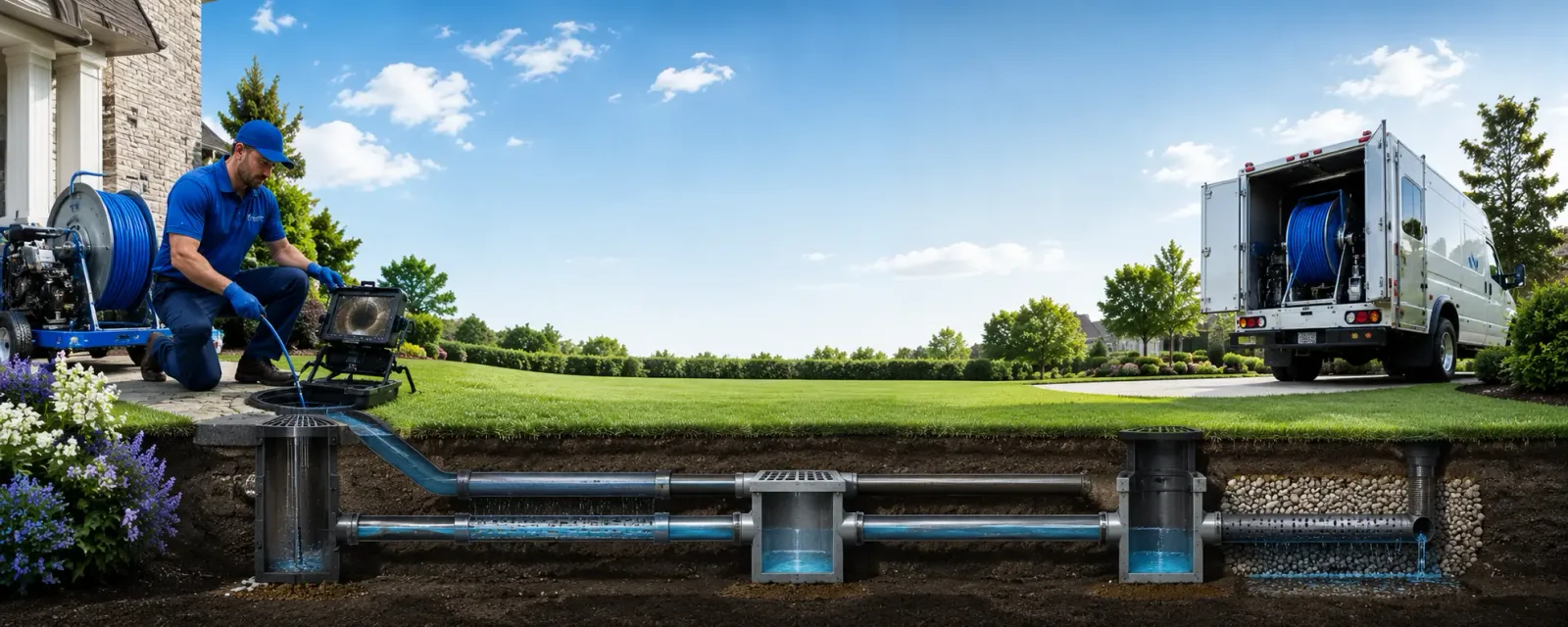 Outdoor drain cleaning information for Homewood, CA